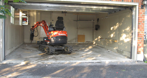 Garage Floor Removal  